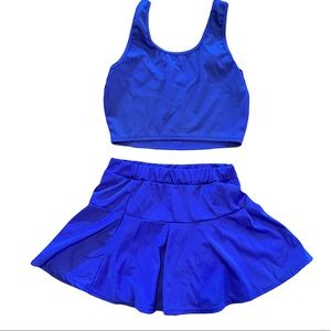 Two piece tennis skirt set. Never worn before